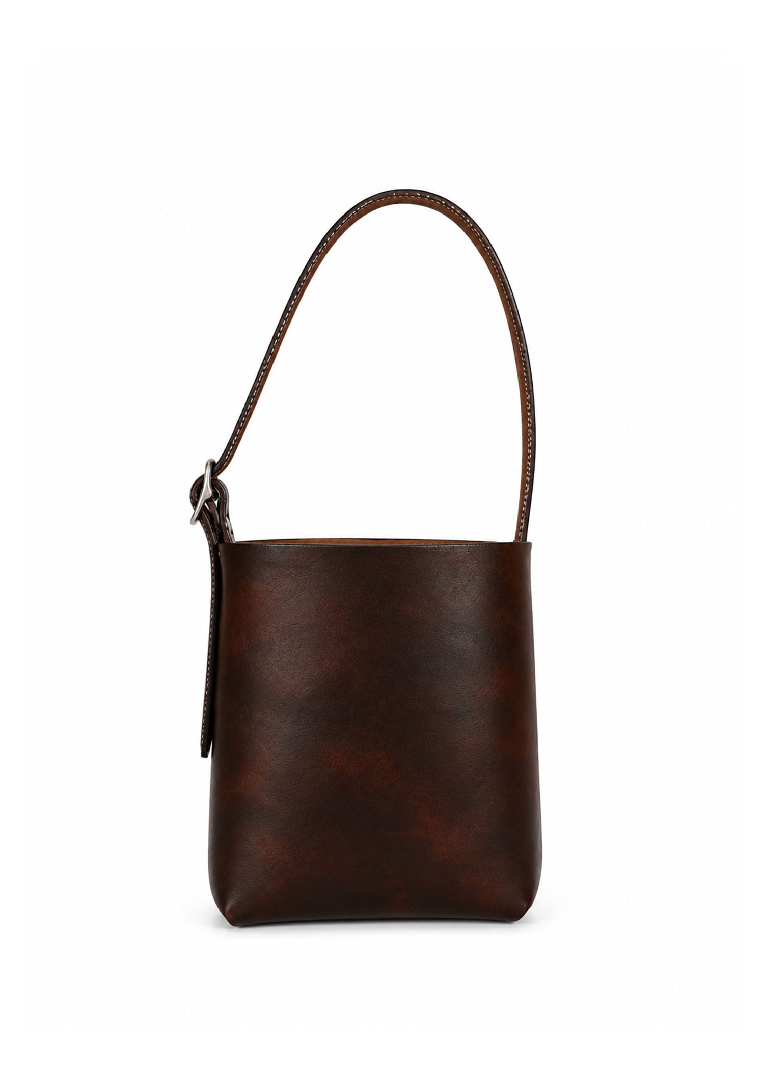 2-Piece Bucket Bag - Brown