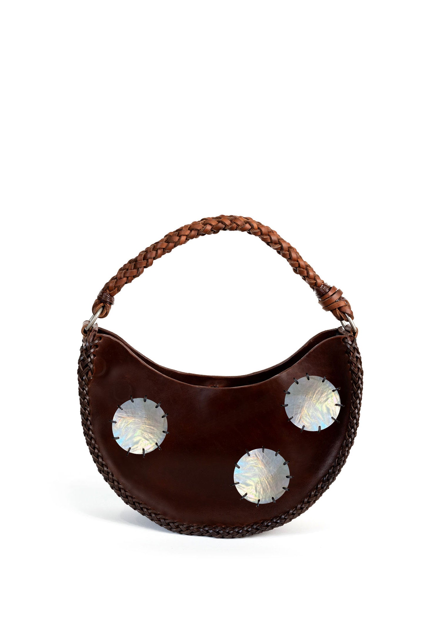 Mother of Pearl Halfmoon - Brown