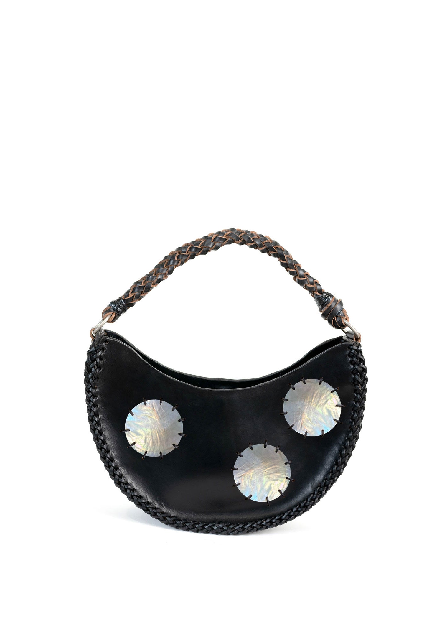 Mother of Pearl Halfmoon - Black