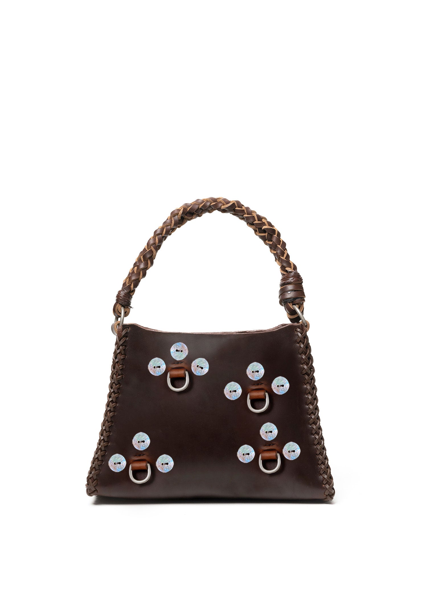 Small MOP Mast Pyramid Bag - Brown