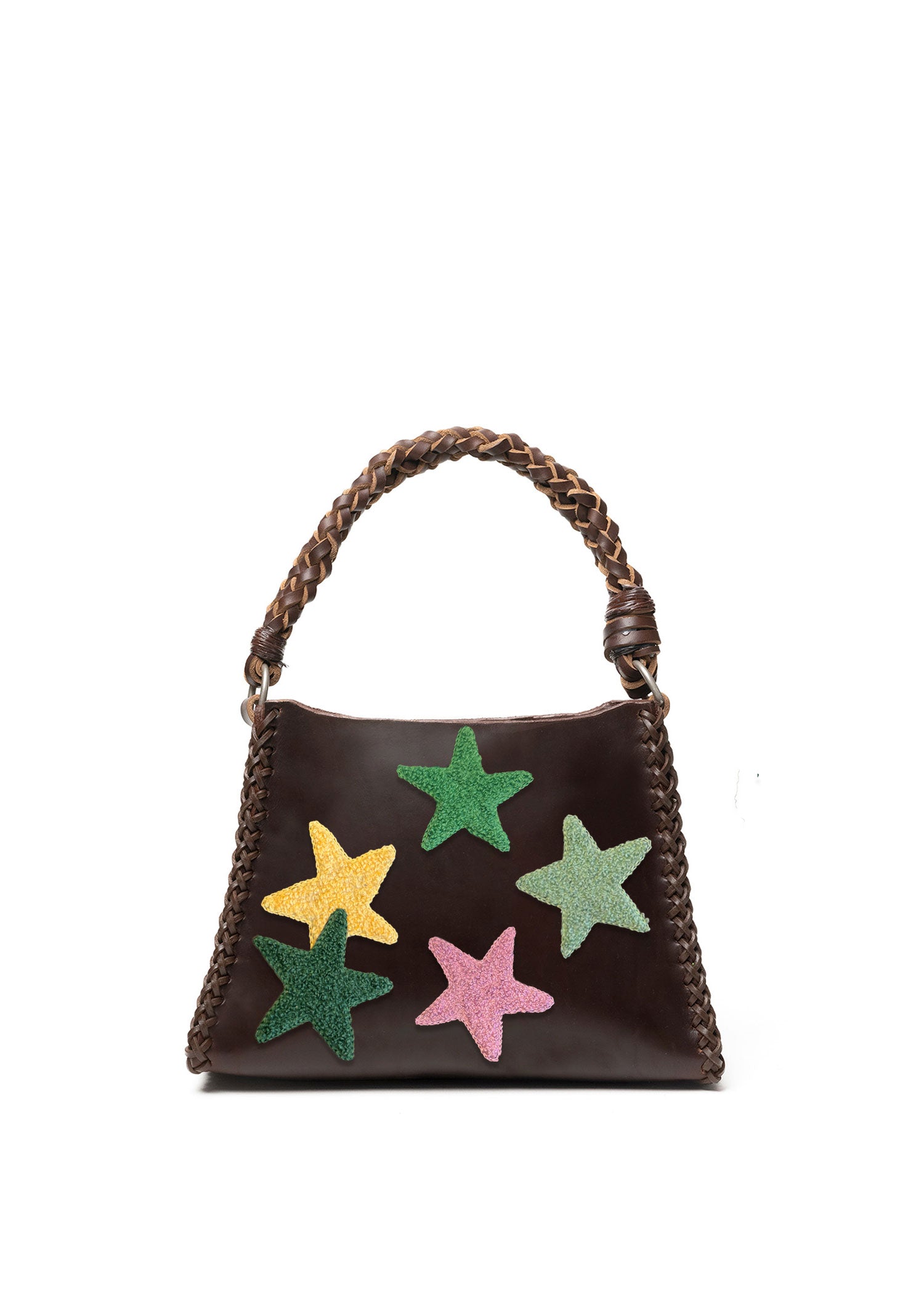 Small Star Pyramid Bag - Brown