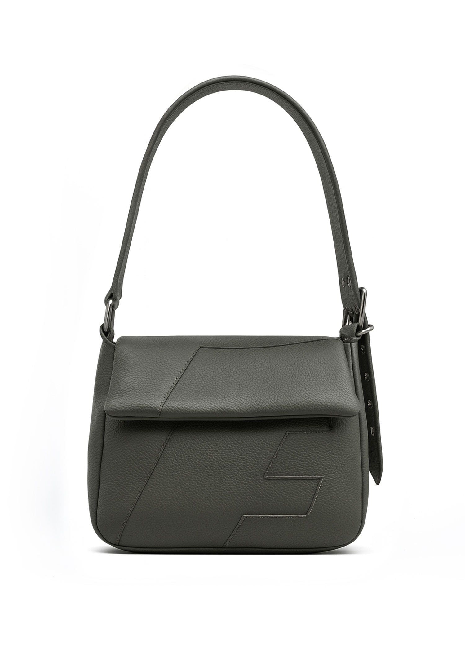 Leather Shoulder Bag - Forest