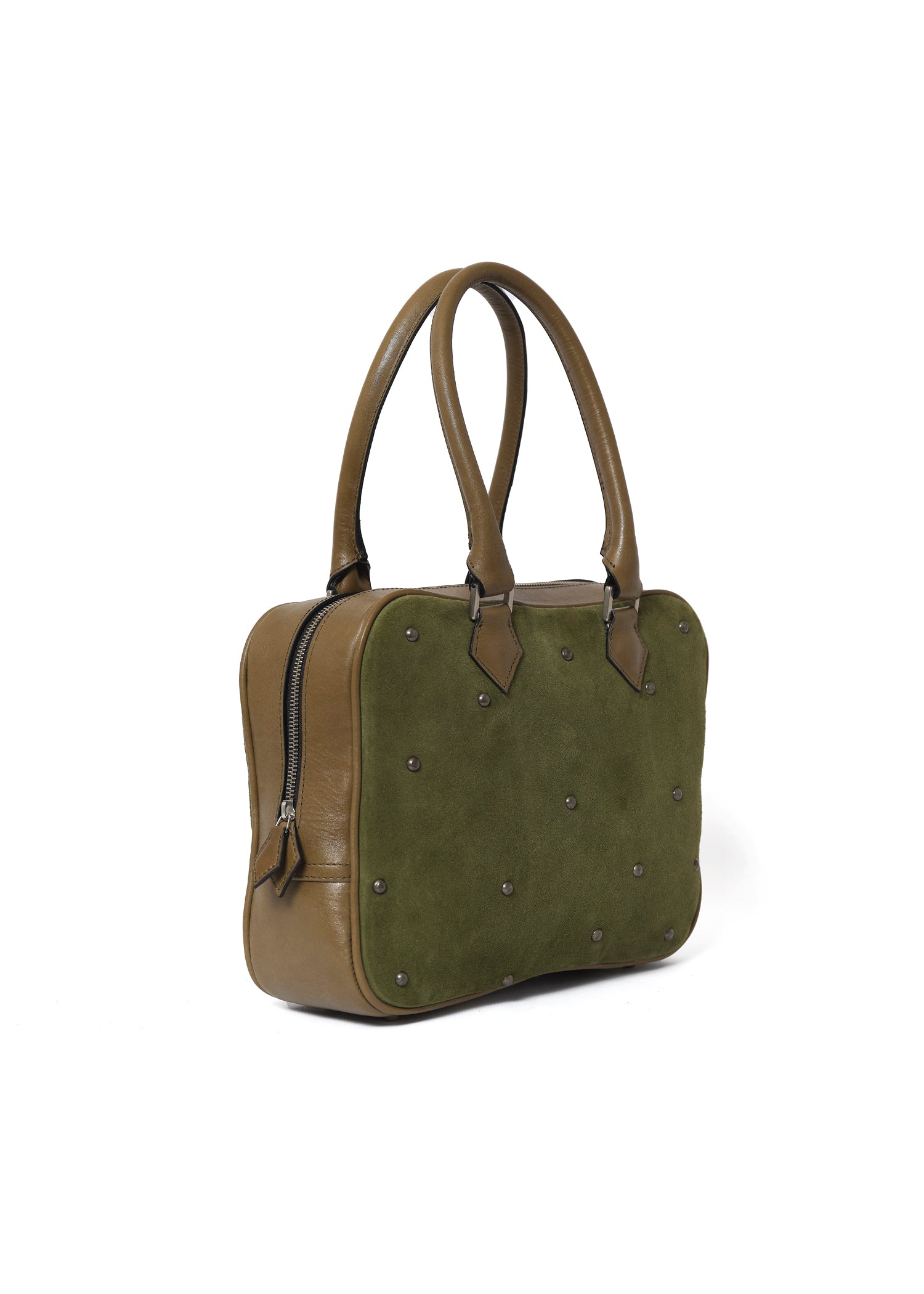 Moss Suede Bowling Bag