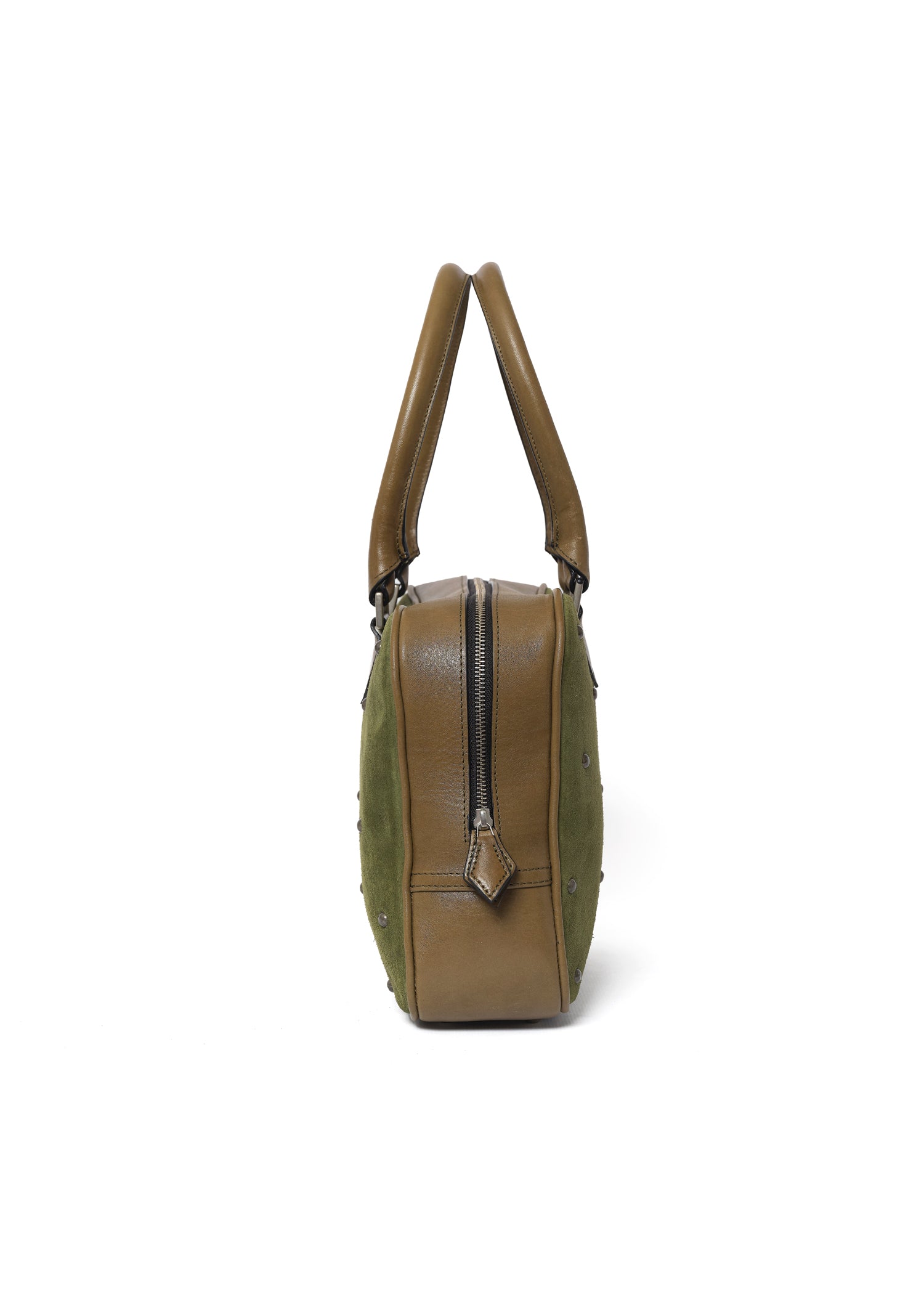 Moss Suede Bowling Bag