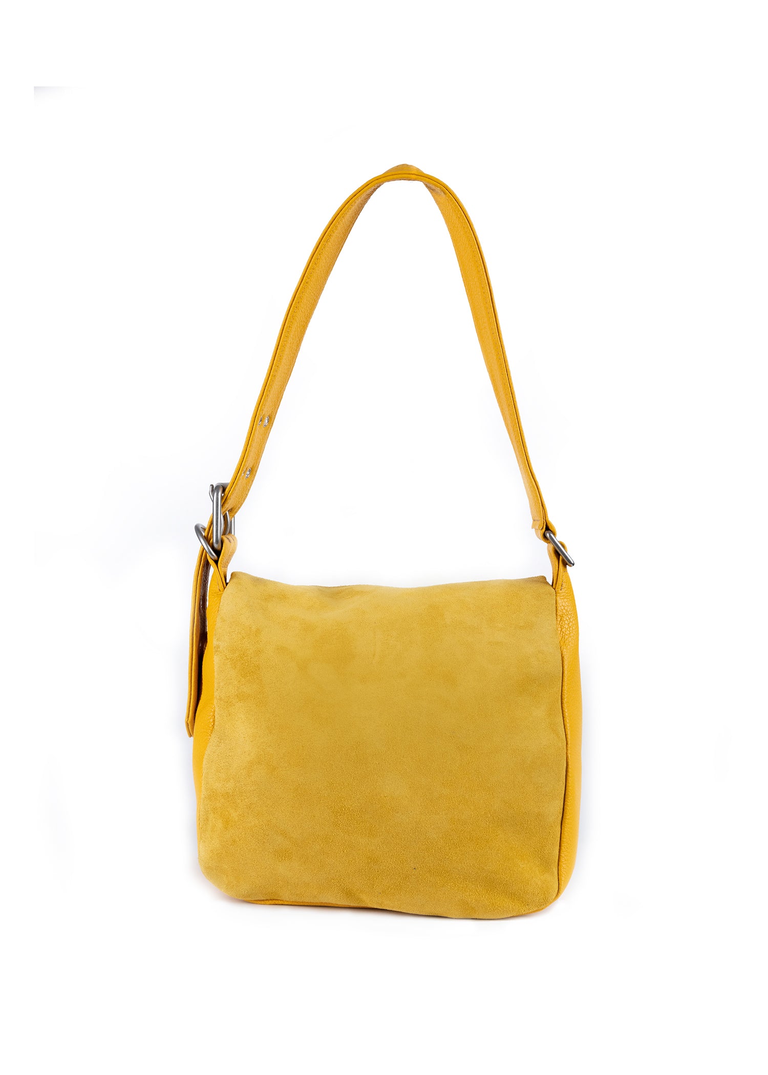 Suede Shoulder Bag ~ Mustard