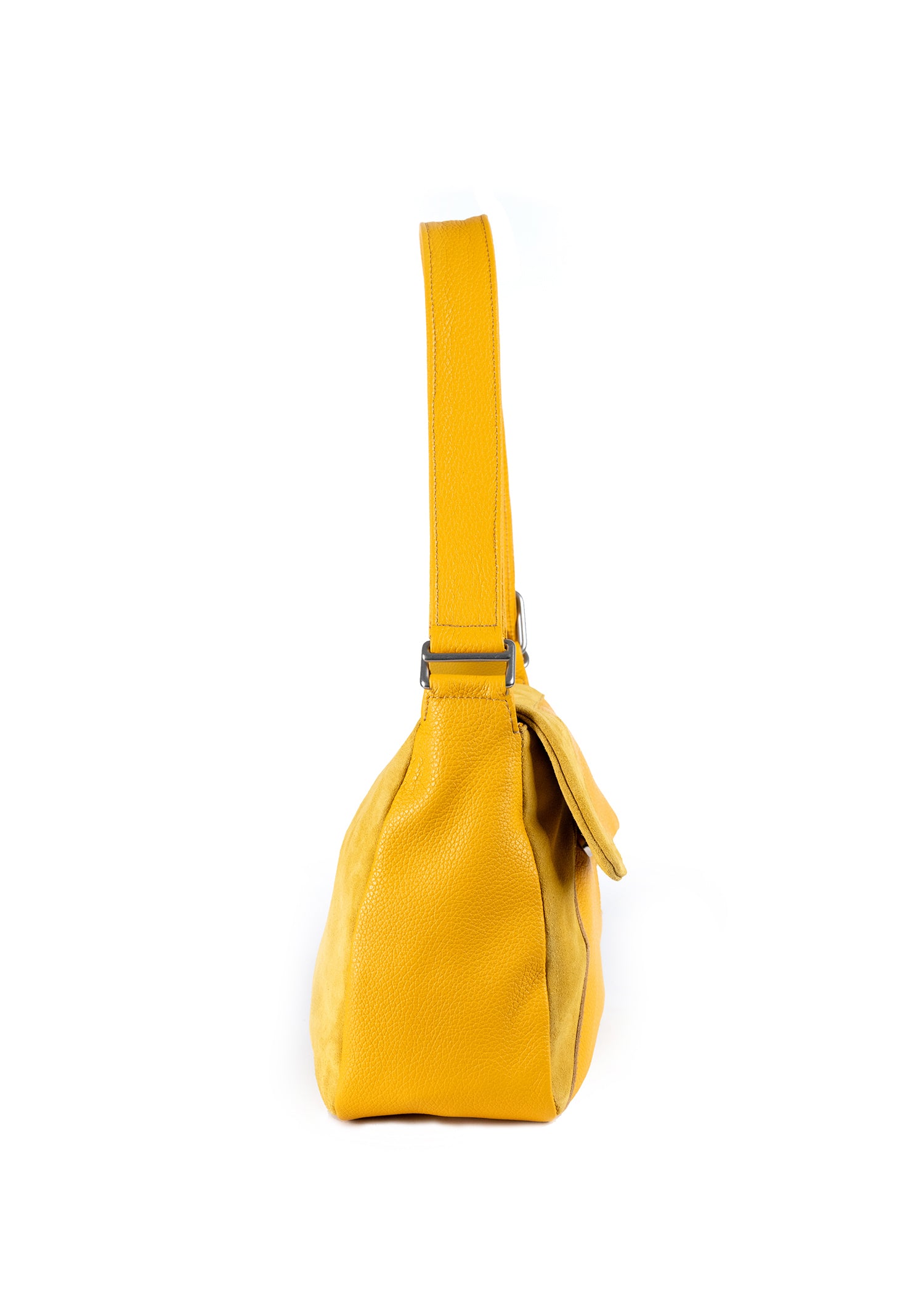 Suede Shoulder Bag ~ Mustard
