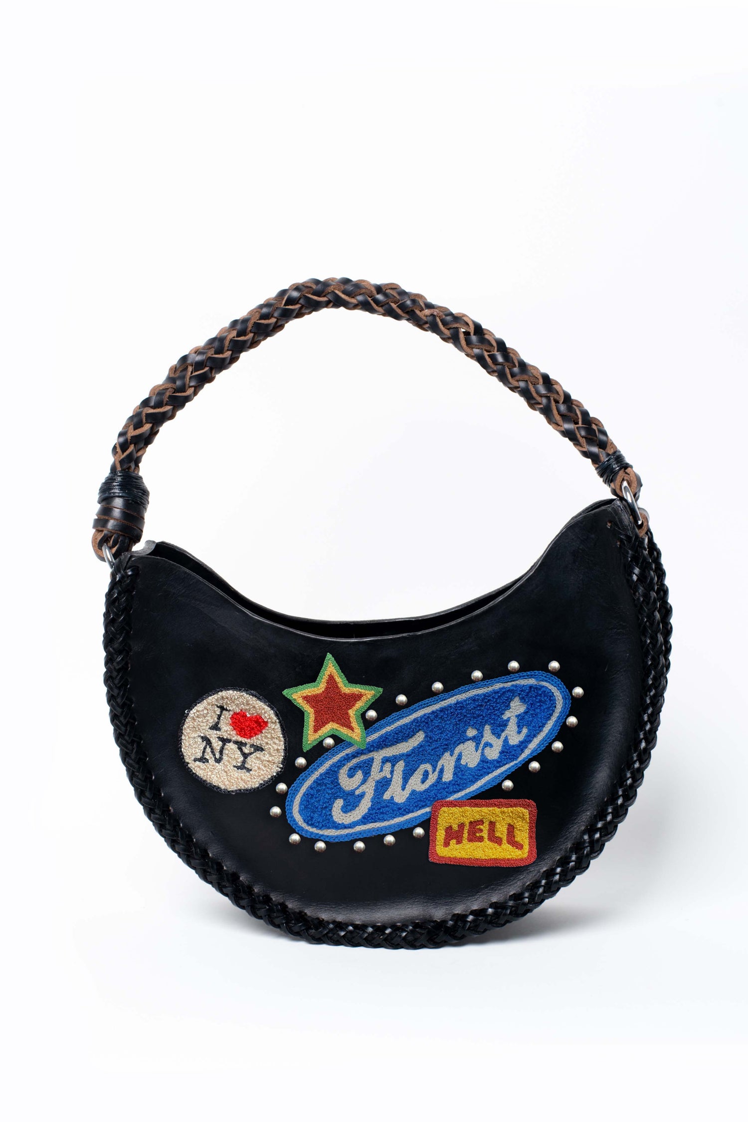 Embroidered multi patch Halfmoon